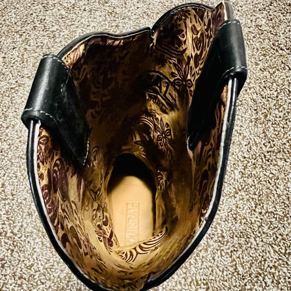 Corral women’s black with full inlay snip toe cowboy boots size 8.5 - Picture 4 of 7
